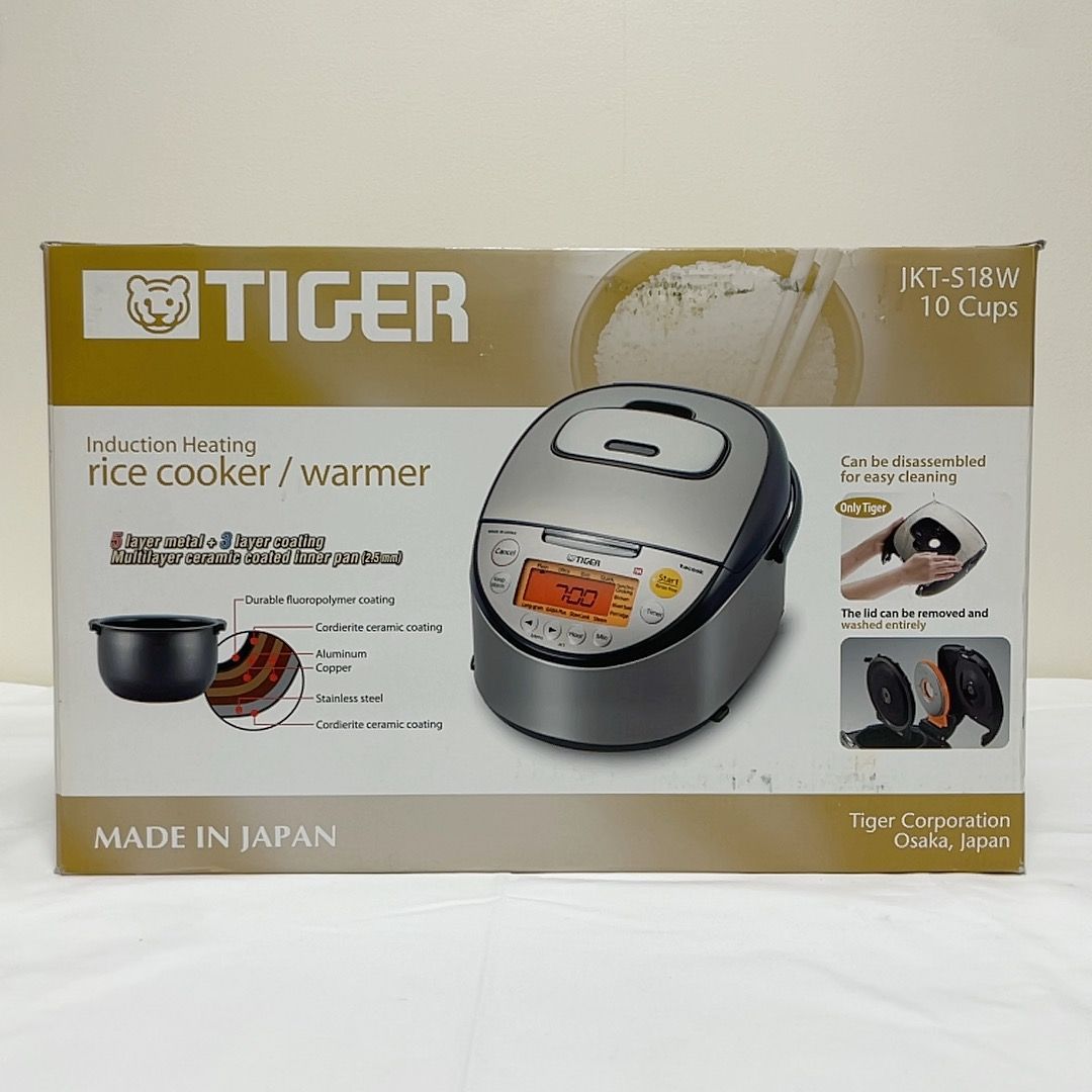 【海外向け】TIGER IH炊飯器 JKT-S18W 1.8L 220Ｖ 日本製