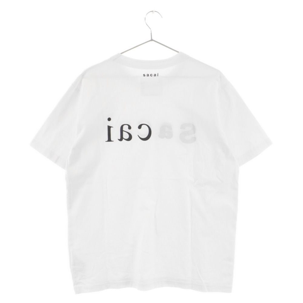Sacai (サカイ) 22SS Sロゴプリント 半袖Tシャツ 22-0353S ホワイト 