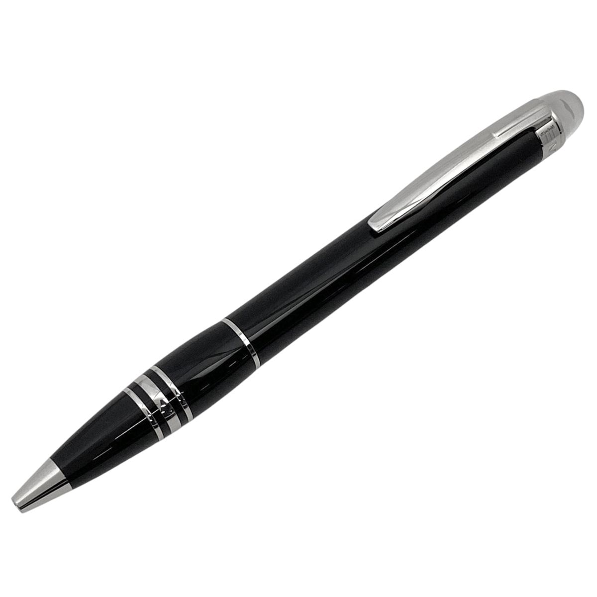 モンブラン MONTBLANC スターウォーカー ボールペン ツイスト式 筆記具 文房具 ボールペン プラスチック ブラック シルバー レディース