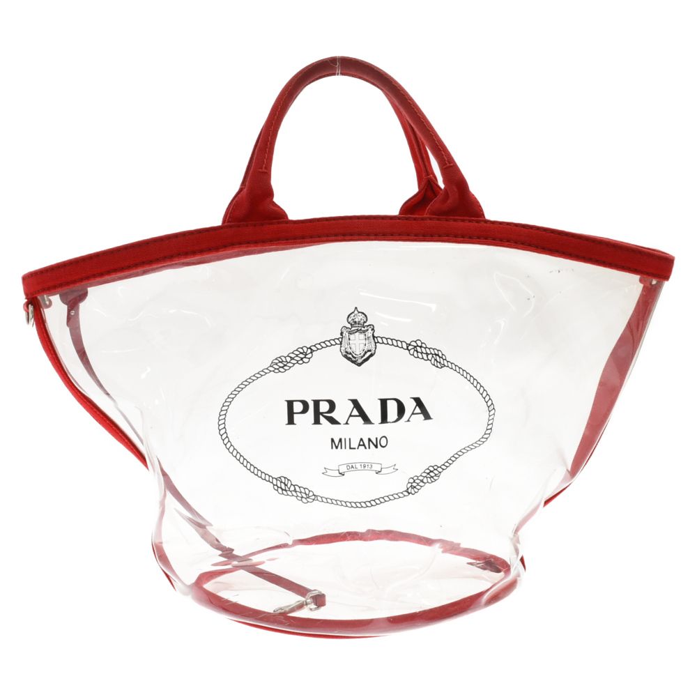 すみません24でいかがですかPRADA　ロゴプリント トートバッグ