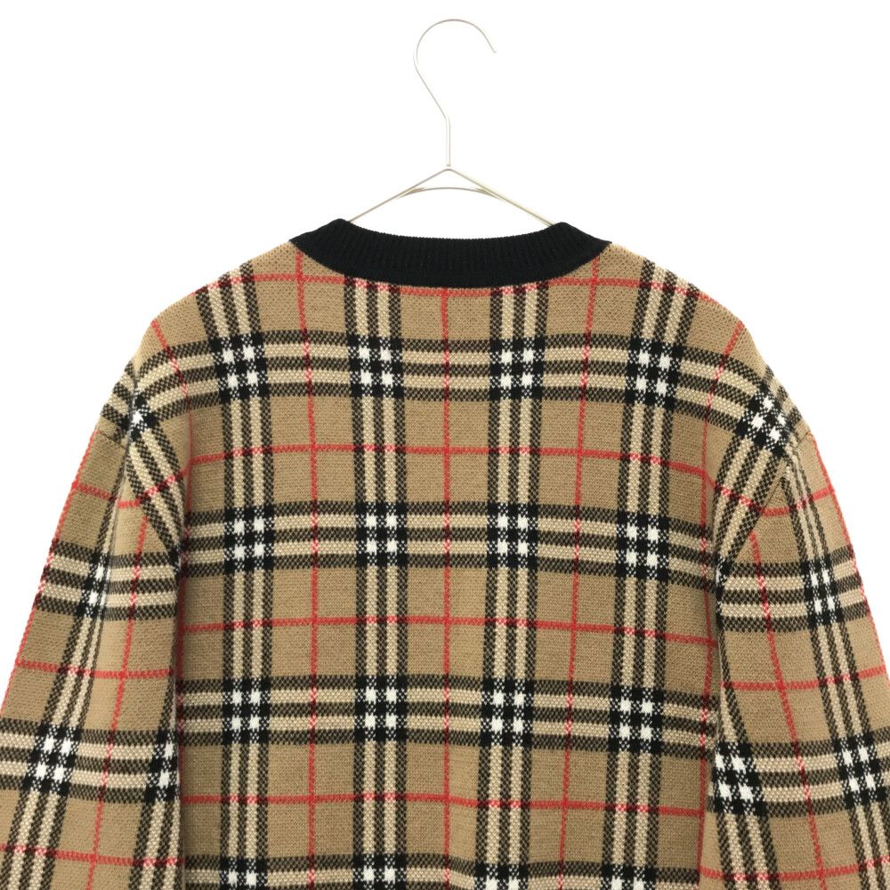 BURBERRY (バーバリー) Vintage Check Crewneck Logo Sweater