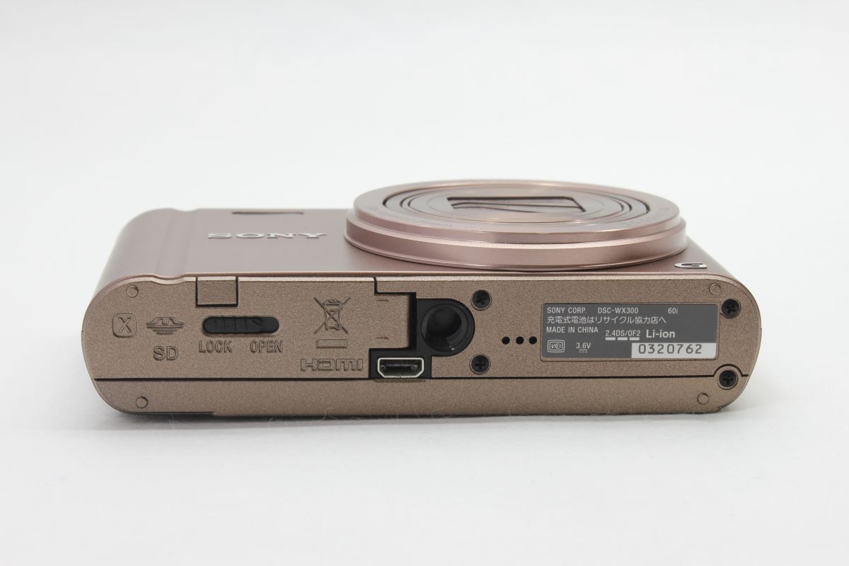 【極美品】SONY Cyber-shot DSC-WX300 ブラウン　動作OK Amazon | ソニー Cyber-shot DSC-WX300(T) ブラウン