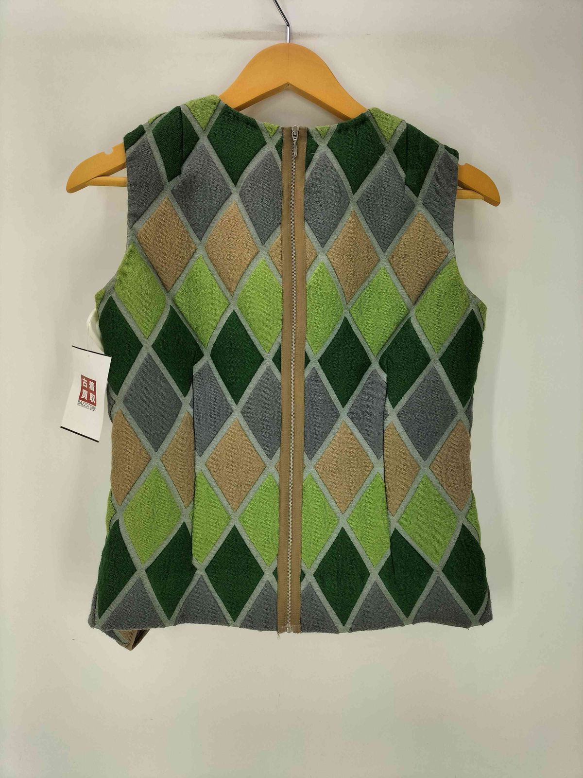 マルニ MARNI 09 ss シルク混アーガイルベスト レディース JPN 40