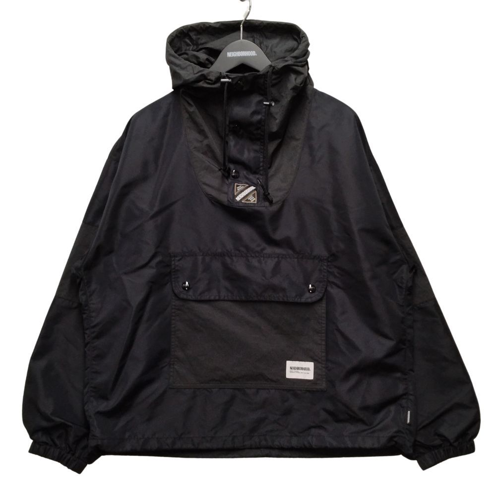 NEIGHBORHOOD ブラック アノラックジャケット ネイバーフッド NEIGHBORHOOD ネイバーフッド 24AW ANORAK JACKET ナイロン