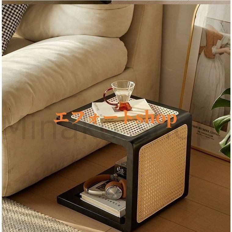 3脚セット】ラタン 籐 スツール 椅子 イス テーブル サイドテーブル