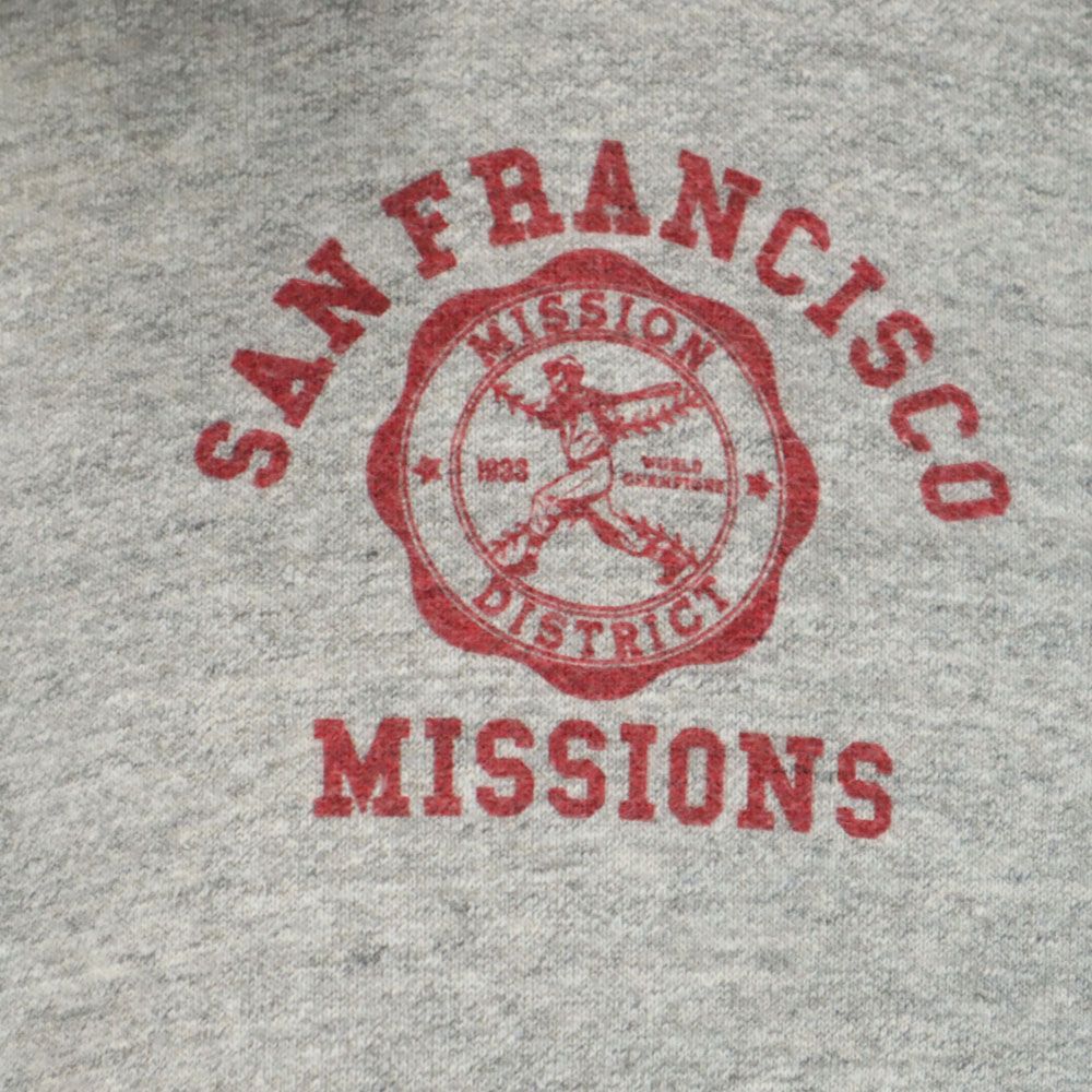 A.G.SPALDING & BROS × MISSION DISTRICT 日本製 長袖 ハーフジップ  