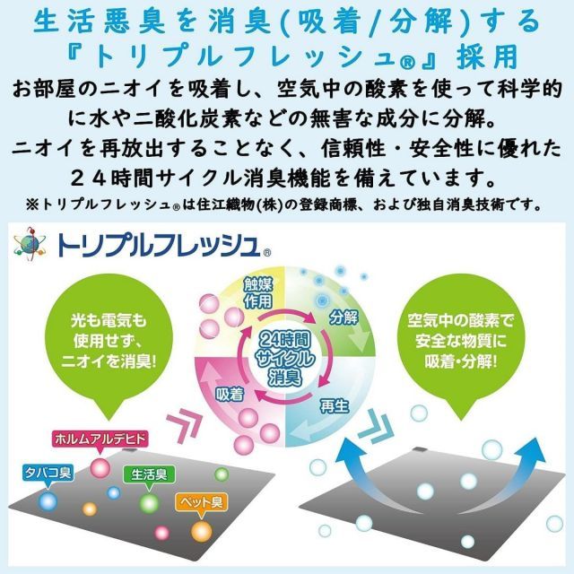 山善 ホットカーペット 空気をキレイにする 電気カーペット 2畳 170cm×170cm SUT-201