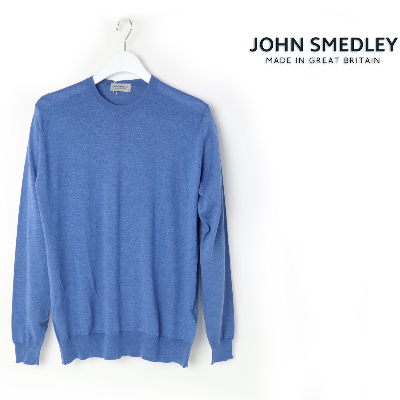 新品 JOHN SMEDLEY ジョンスメドレー クルーネック 長袖ニット プル 