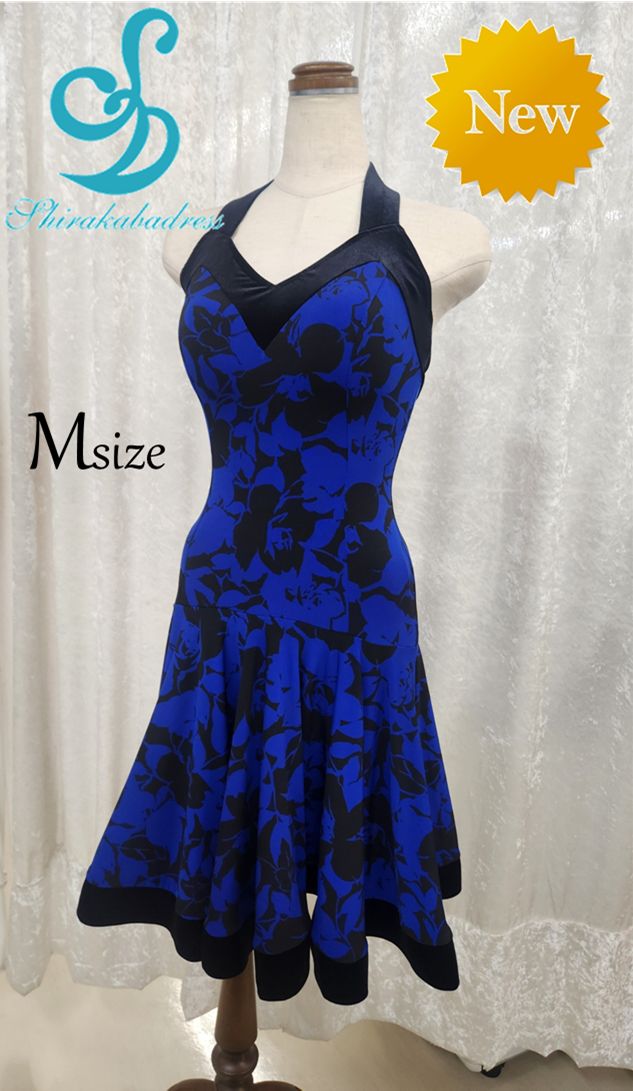 白樺ドレスのブルーラテンドレス 社交ダンス 【白樺ドレス公式