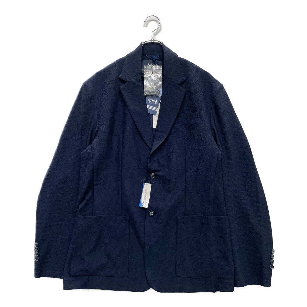 【美品】ムータマリン テーラードジャケット メッシュ ストレッチ 8 ネイビー ストレッチメッシュ シングルジャケット [全3色] – muta Online