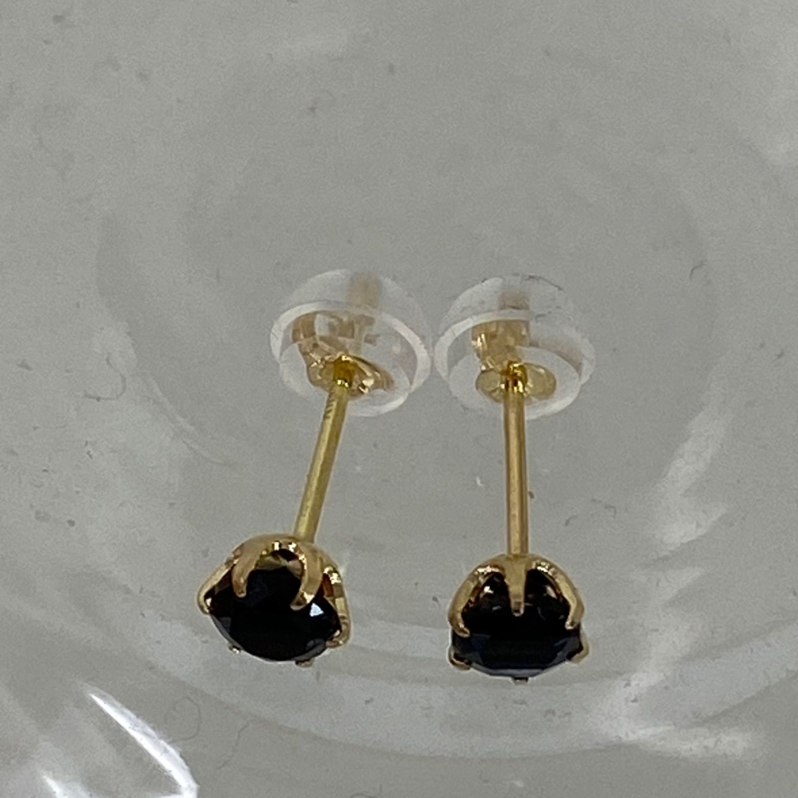 k18YG AU750 18金 天然ブラックダイヤモンド 0.7ct イエローゴールド 