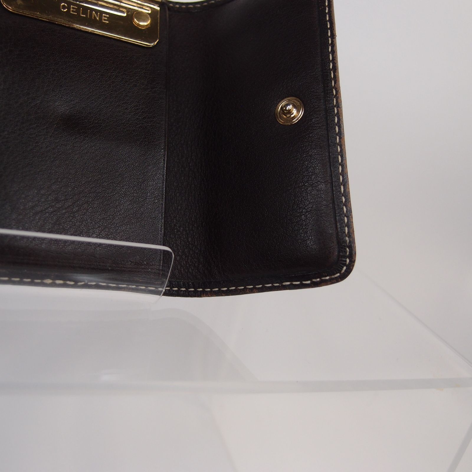 セリーヌ CELINE 6連キーケース マカダム ブラックｘグレーｘシルバー キャンバスｘレザーｘ金属素材 レディース メンズ - メルカリ