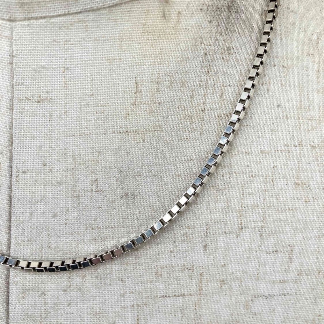 SILVER925 CUBE CHAIN NECKLACE/シルバー/ネックレス SILVER925 CUBE CHAIN NECKLACE /シルバーネックレス
