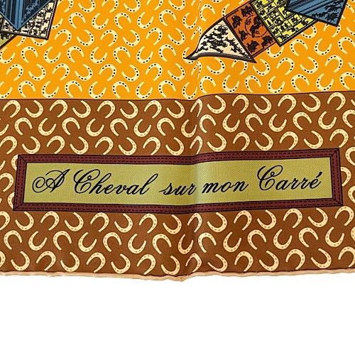 HERMES エルメス カレ90 A Cheval sur mon Carre カレの馬に乗って