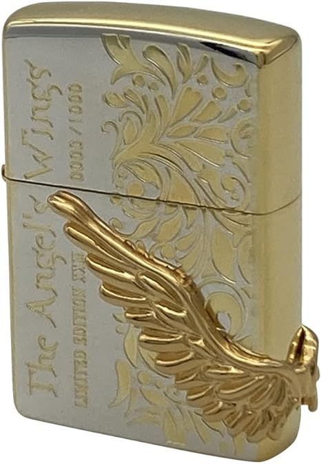 2023 限定 ZIPPO エンジェルウイング 銀 金 シリアルナンバー入り 羽 翼 ジッポー カッコイイ プレゼント 人気 ジッポー オイルライター シルバー ゴールド アラベスク クラシック WING PAW 限定ジッポ シリアルナンバー入り