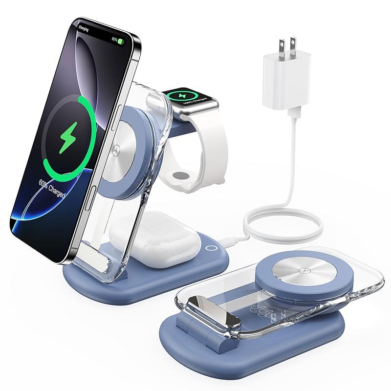 折りたたみ携帯電話 本体 充電スタンド付き スマートフォン・携帯電話 ☆3in1 折り畳み式ワイヤレス充電ステーション