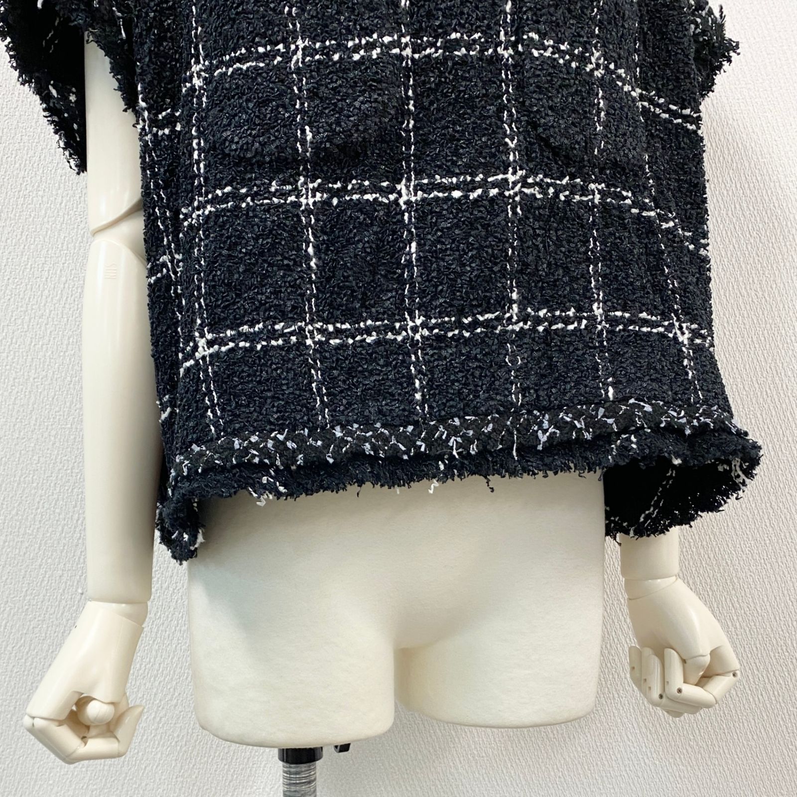 16h9《極美品》sacai サカイ 24SS ツイードプルオーバー オーバー 