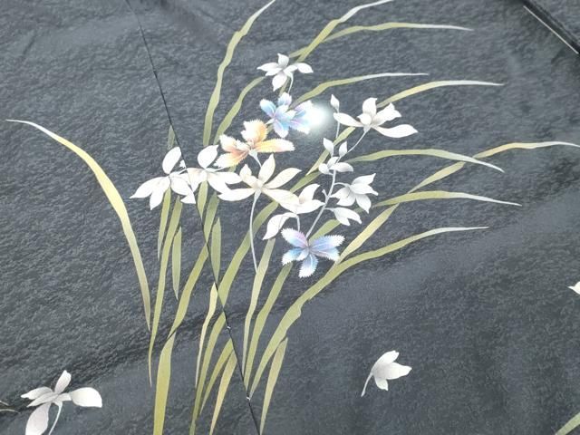 平和屋着物○訪問着 流水草花文 金彩 仮絵羽 正絹 逸品 未使用  