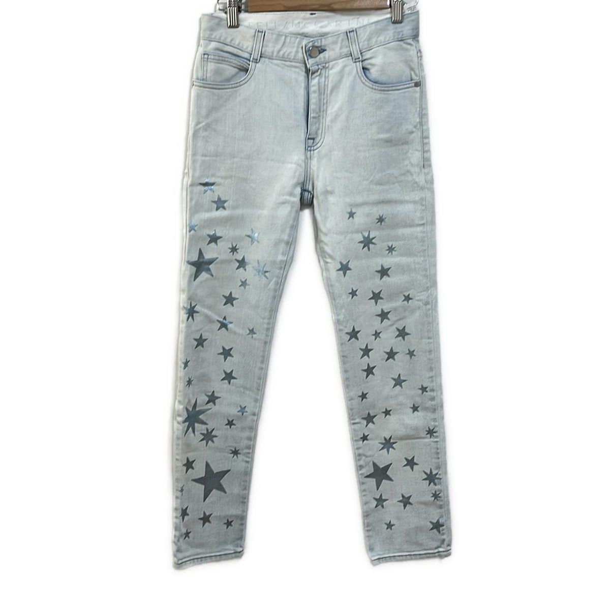 stellamccartney ステラマッカートニー ジーンズ サイズ24 レディース - ライトブルー フルレングス|星柄