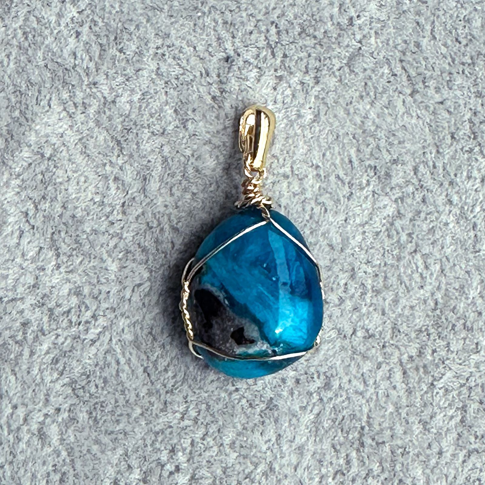 高品質 カバンサイト ペンダントトップ◇ カバンサイト /キャバンサイト 天然石 Cavansite ペンダント