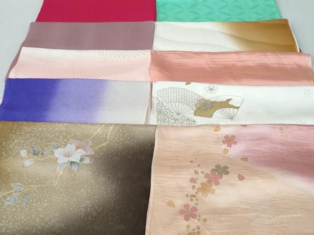 平和屋着物 和装小物 帯揚げ10枚 正絹 DAAV8158by