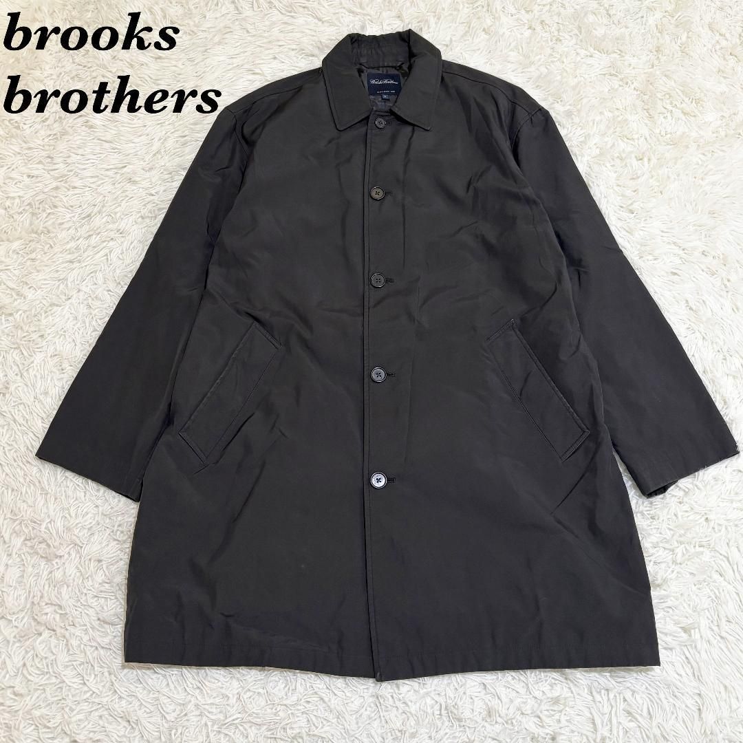 brooks brothers ステンカラーコート L ブラック