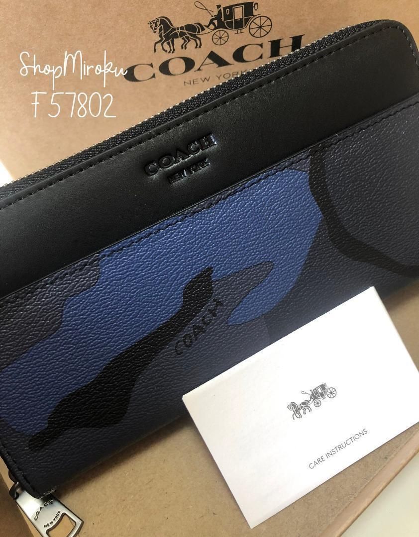 コーチ COACH 長財布 Ｂ150 迷彩 カモフラ メンズ 財布 F74546 - 通販