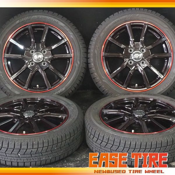 21年製 バリ山 ヨコハマ iceGUARD iG60 | マイスター SR 165|60R15 | 4.5J 45 100 4H 4本 スタッドレス ハスラー デリカミニ等