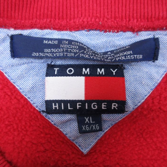 XL/古着 トミーヒルフィガー TOMMY HILFIGER 長袖 ブランド スウェット