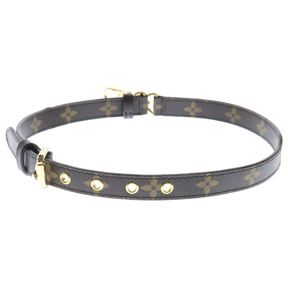 LOUIS VUITTON レザー ストラップ ダークブラウン LOUIS VUITTON ルイヴィトン ショルダーストラップ レザー