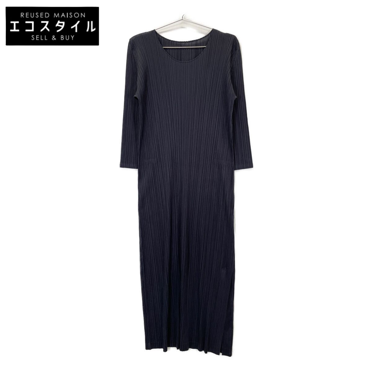 PLEATS PLEASE プリーツプリーズ PP01-JH187 20SS ｸﾞﾚｰ ﾌﾟﾘｰﾂ ﾛﾝｸﾞ 長袖ﾜﾝﾋﾟｰｽ 3
