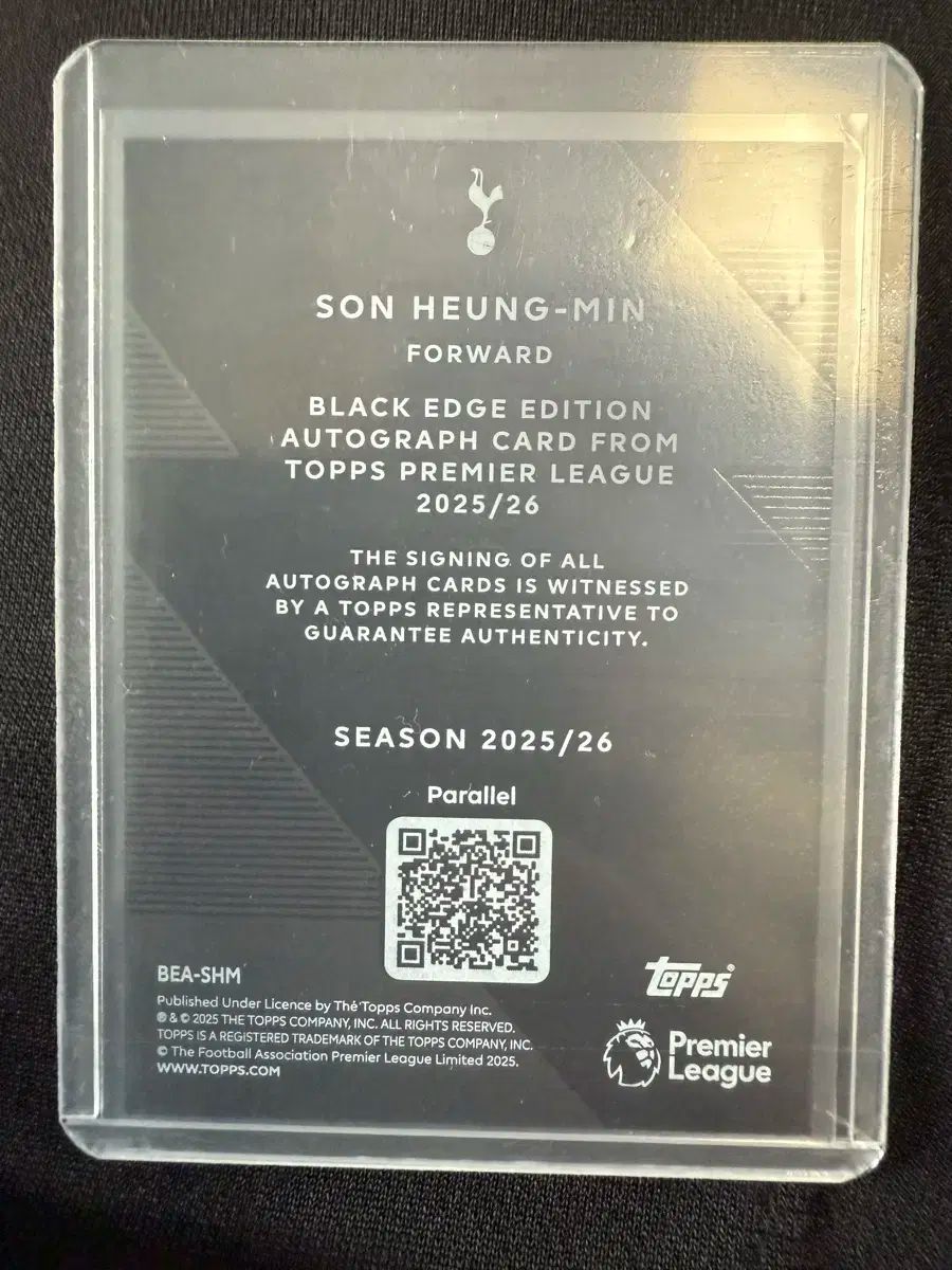 2025-26 TOPPS ソン フンミン SON HEUNGMIN ブラックエッジ オート 99枚