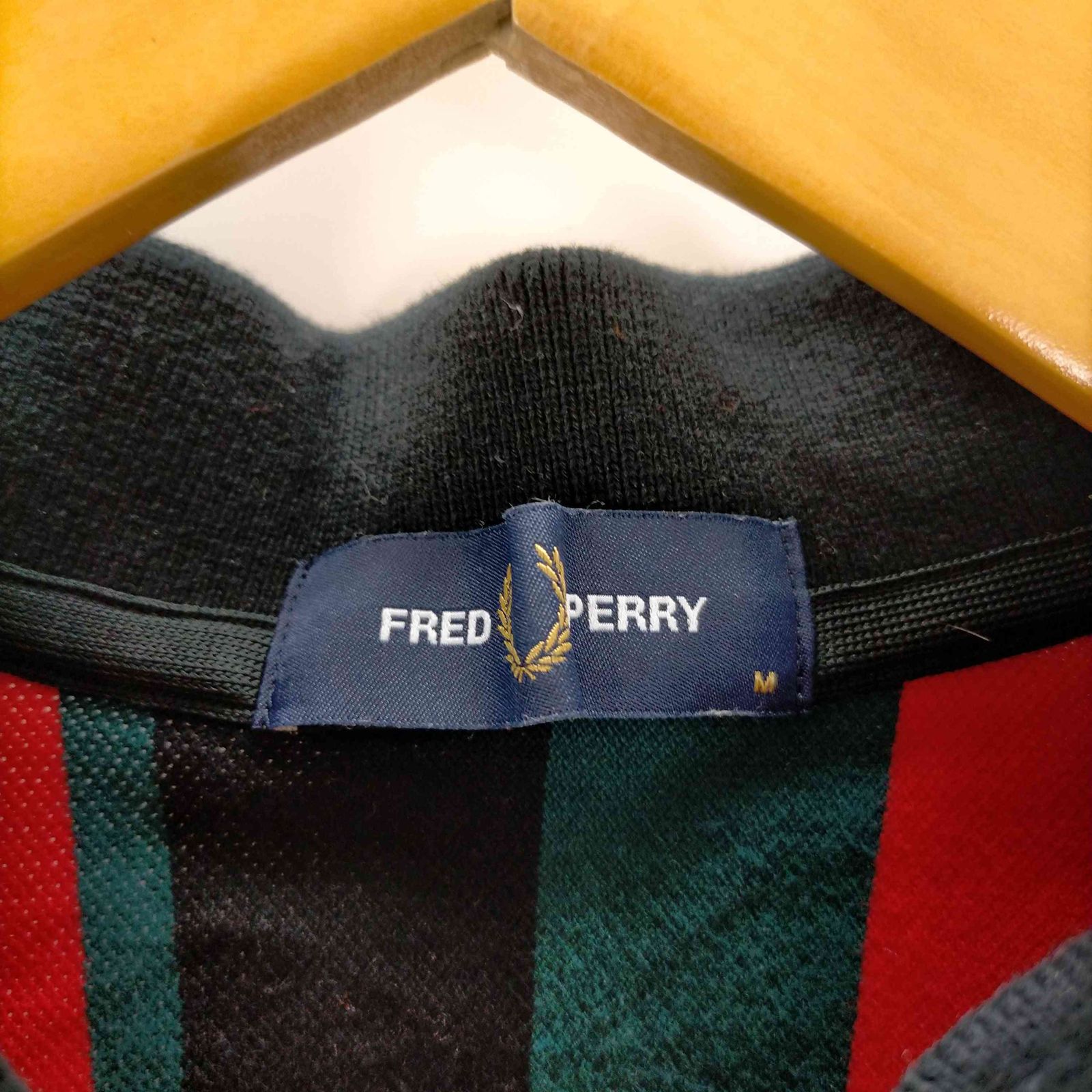 フレッドペリー FRED PERRY マルチストライプ 半袖ポロシャツ