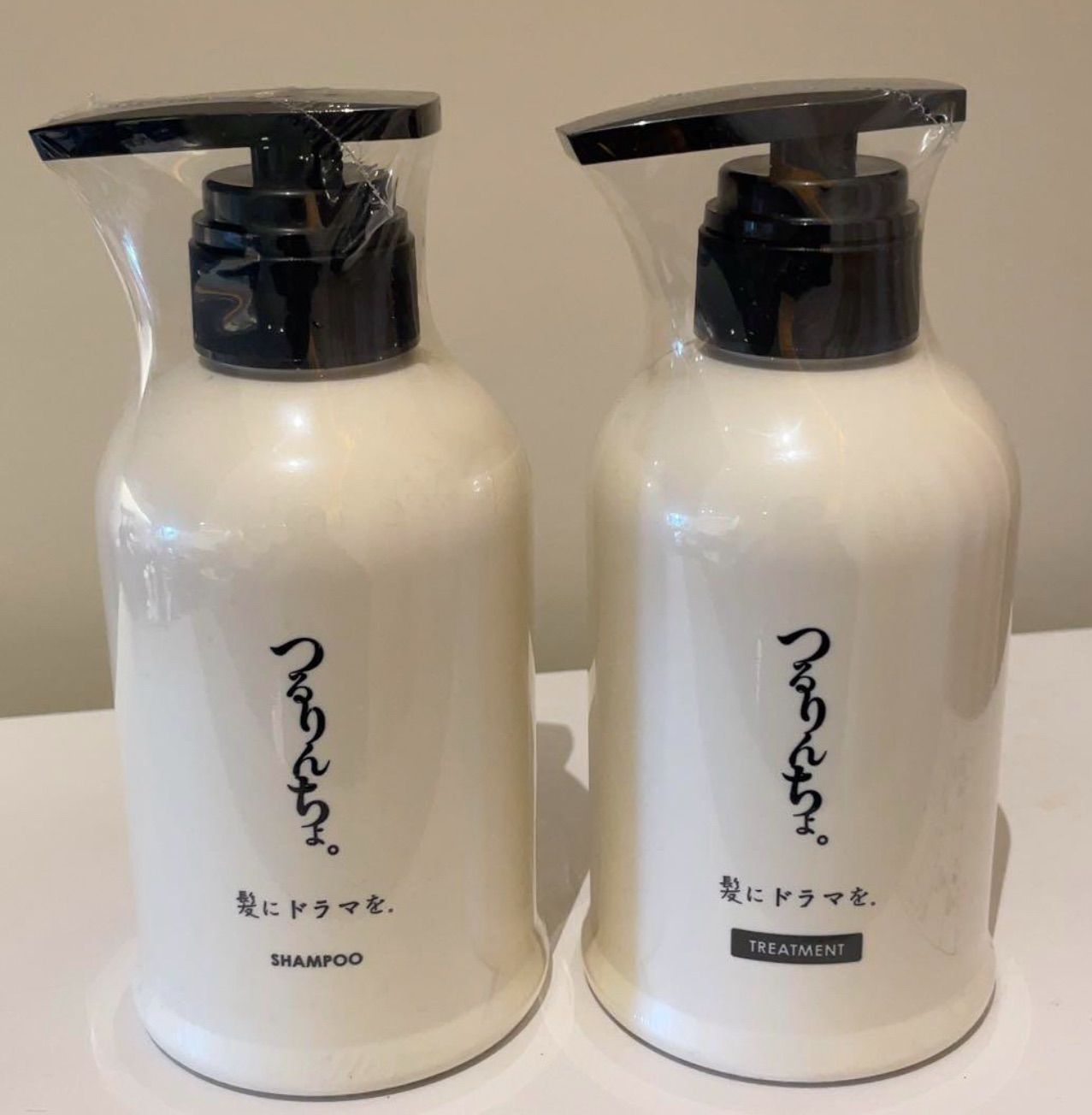 2点セット 髪にドラマを つるりんちょ シャンプー400ml - トリートメント380ml セット