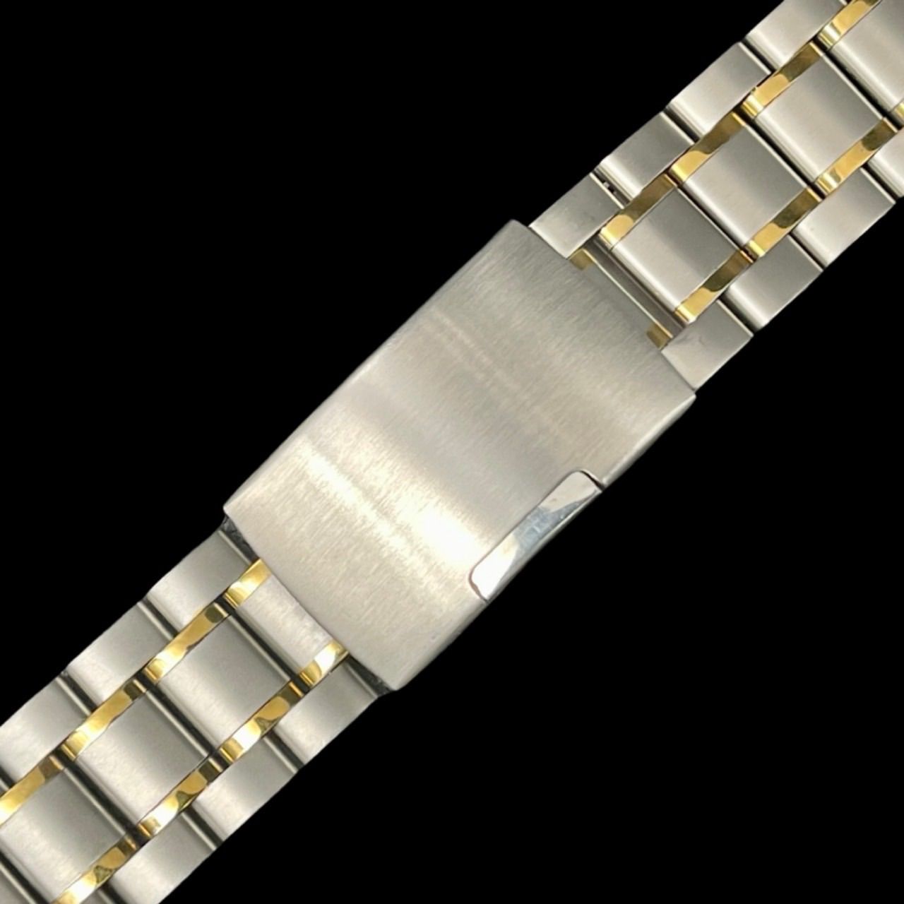 スチール三連ブレス シルバー 弓カン20mm - 金属ベルト