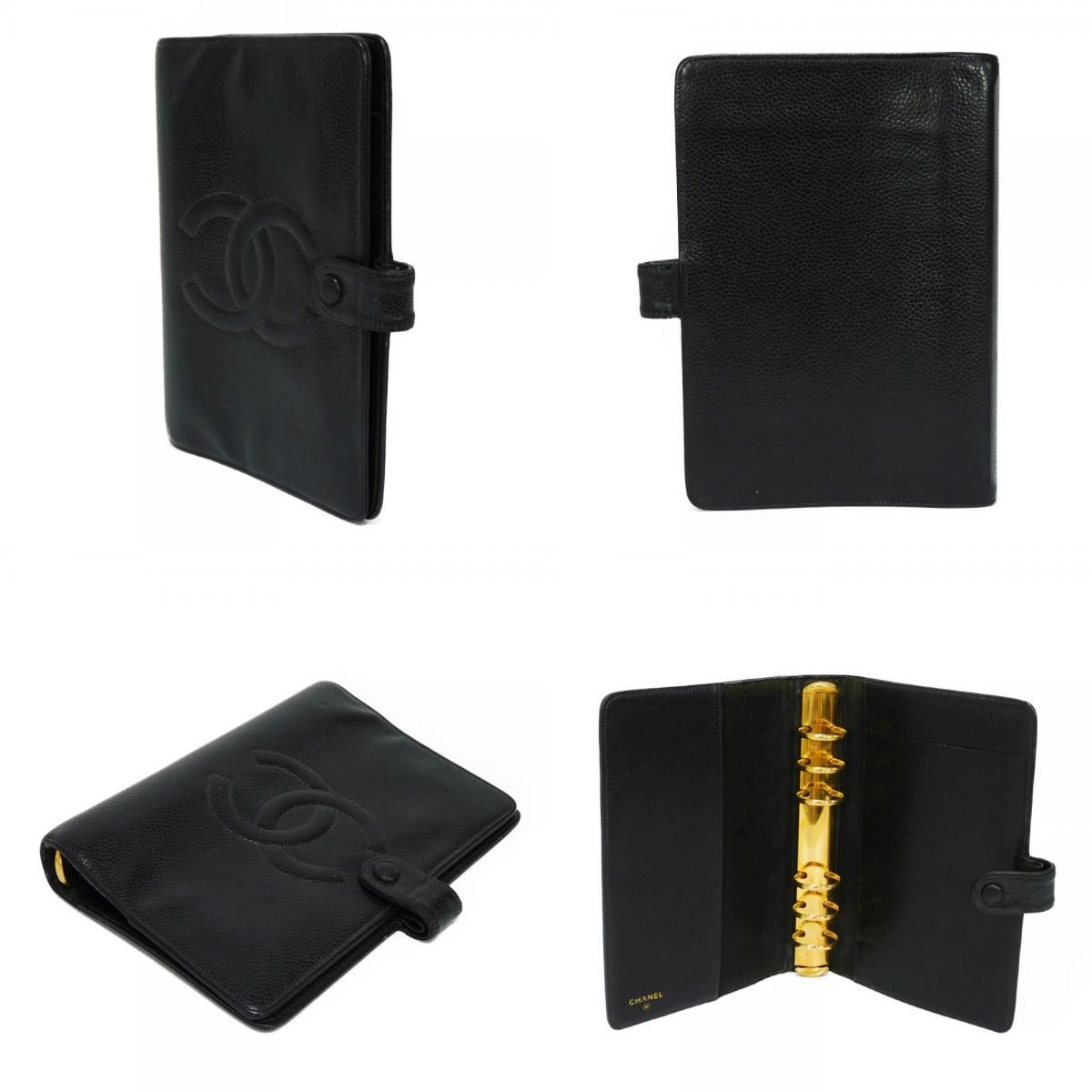 CHANEL シャネル ココマーク アジェンダ MM カーフ 6穴式 スナップ  