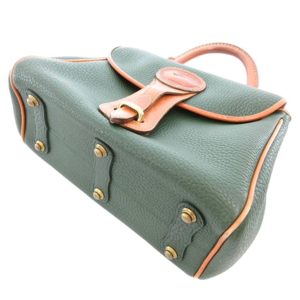 ドゥーニーアンドバーク DOONEY&BOURKE ハンドバッグ レザー 緑