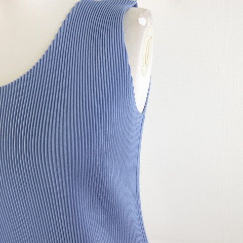 プリーツプリーズ PLEATS PLEASE イッセイミヤケ タンクトップ 青 3