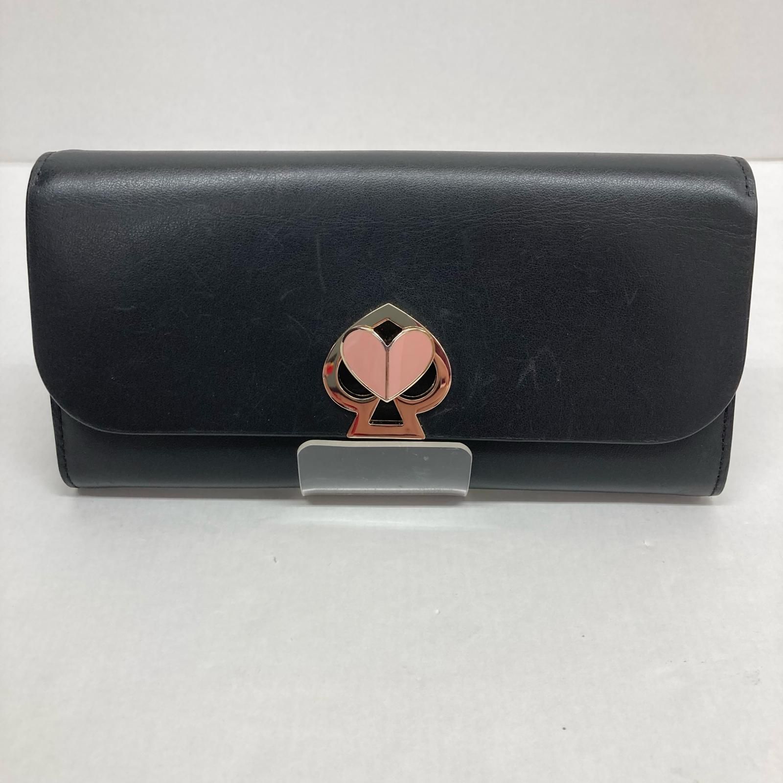 イオン広店】 中古 kate spade NEW YORK | ケイトスペードニューヨーク 長財布 ニコラツイストロックフラップコンチネンタルウォレット  PWRU7498 ブラック 【124】 - メルカリ