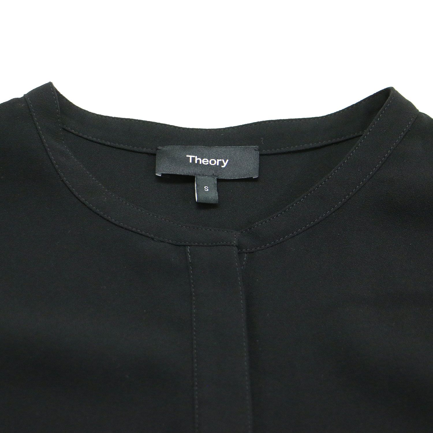 美品】Theory セオリー ブラウス ブラック 黒 サイズ:S | フレンチ 