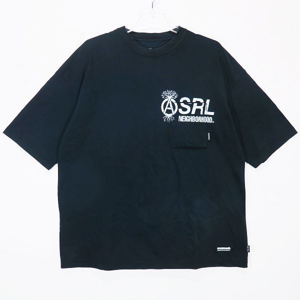 NEIGHBORHOOD ネイバーフッド 22SS SRL.SHELTECH-1/CN-CREW.SS 221BUNH-CSM01 SRLシェルテック  クルーネック ショートスリーブ ポケット Tシャツ ブラック 半袖 - メルカリ