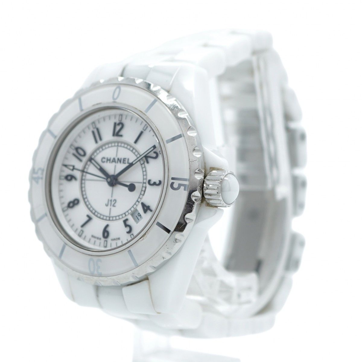 5wwi0038 シャネル J12 H0968 白文字盤 腕時計 レディース