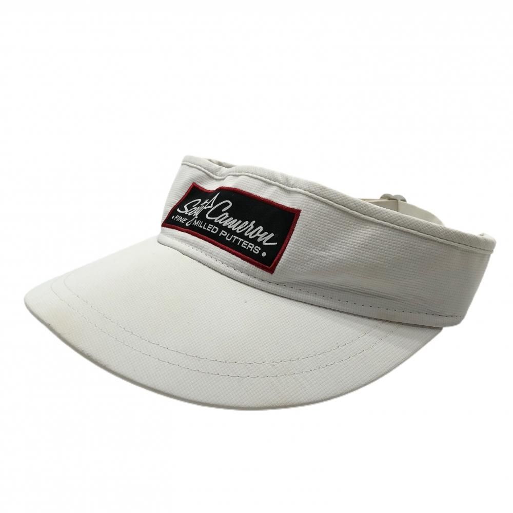 Scotty Cameron Wide-Brimmed Sun Visor White x Black Logo Patch ONE SIZE FITS ALL Golf Wear Scotty Cameron