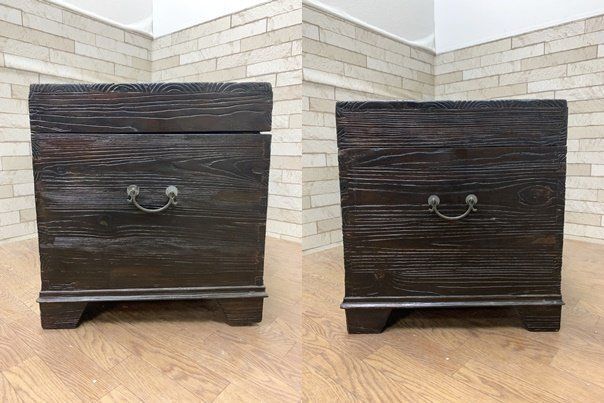 李朝家具 バンダジ バンダチ 幅75cm 半閉櫃 李朝箪笥 木製収納箱