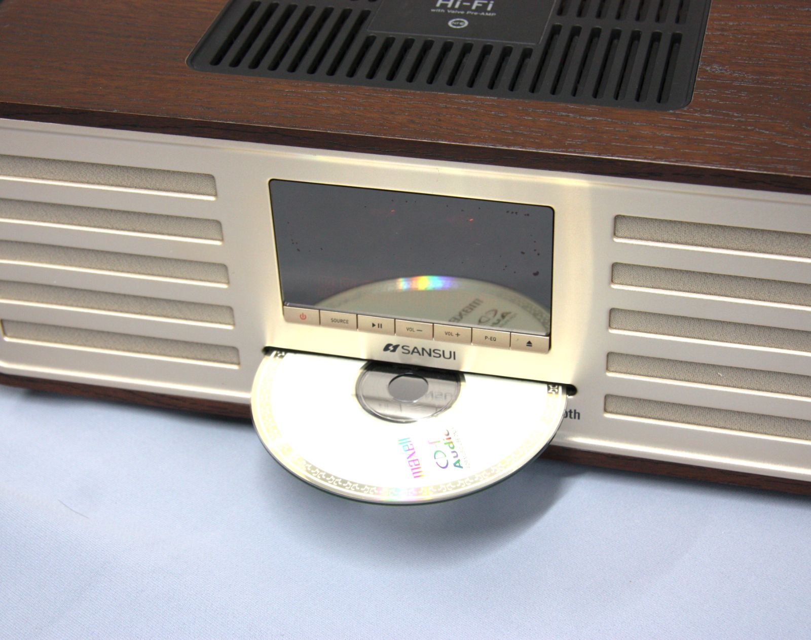 SANSUI Bluetooth 真空管CD/USBステレオ SMS-850BT SANSUI サンスイ SMS-850BT 真空管ハイブリッドアンプ 搭載 CD