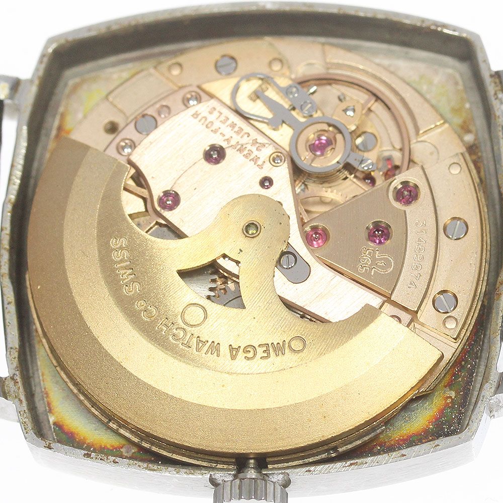 オメガ OMEGA Ref.162.010 ジュネーブ スクエア Cal.565 デイト 自動巻き メンズ_785309 - メルカリ