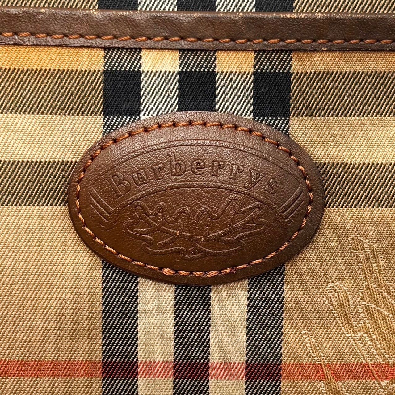 良品】 BURBERRY バーバリー ショルダーバッグ トートバッグ ワン 
