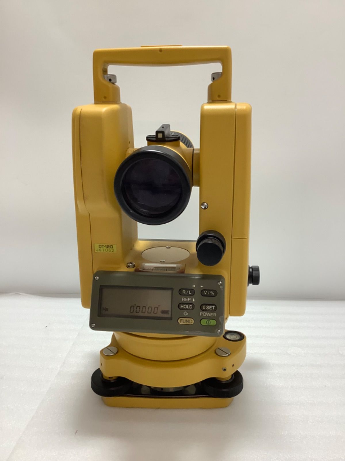 中古 TOPCON 電子セオドライト DT-120 測量器具 ケース付 イエロー▽ - メルカリ