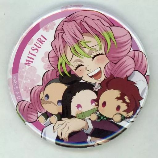 鬼滅の刃　甘露寺　蜜璃　銀だこ　缶バッジ 鬼滅の刃 ポップアップ 缶バッジ 甘露寺蜜璃