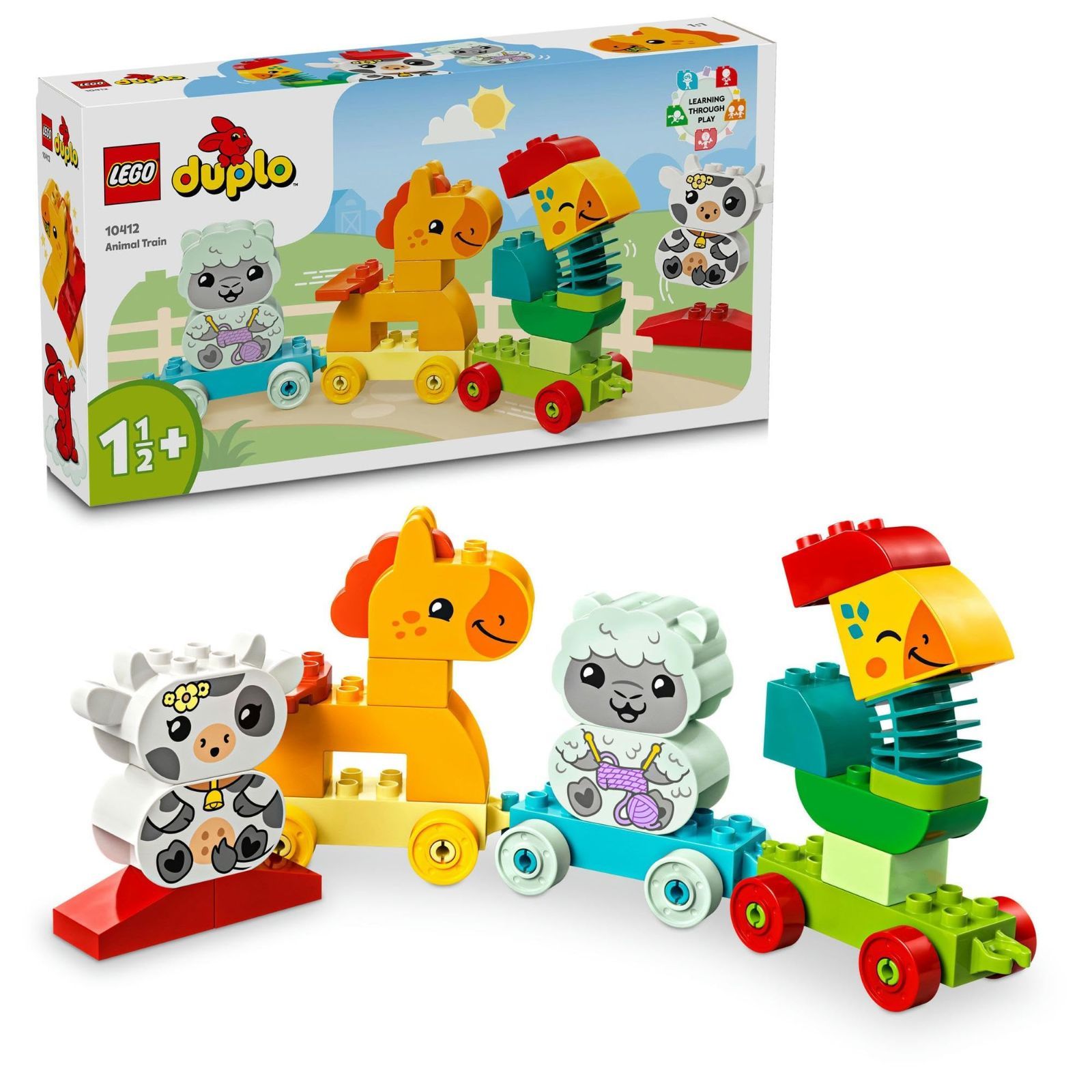 【在庫処分】レゴ(LEGO) デュプロ はじめてのデュプロ どうぶつれっしゃ おもちゃ 玩具 プレゼント 誕生日 ブロック 知育 クリスマス 男の子 女の子 子供 1歳半 2歳 3歳 幼児 動物 生き物 電車 